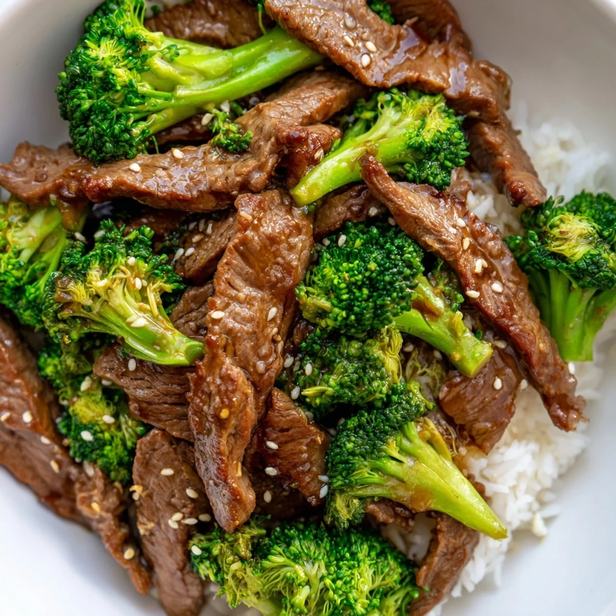 A steaming plate of Beef and Broccoli, featuring savory beef and vibrant green broccoli in sauce.