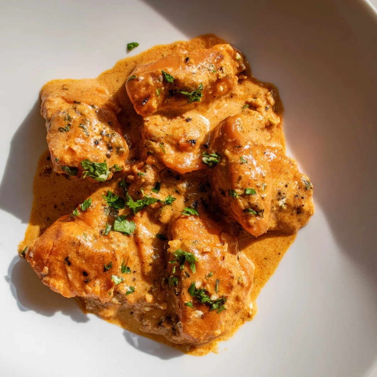 Chicken Tikka Masala: A vibrant photo showing creamy sauce with tender chicken, perfect for dinner.
