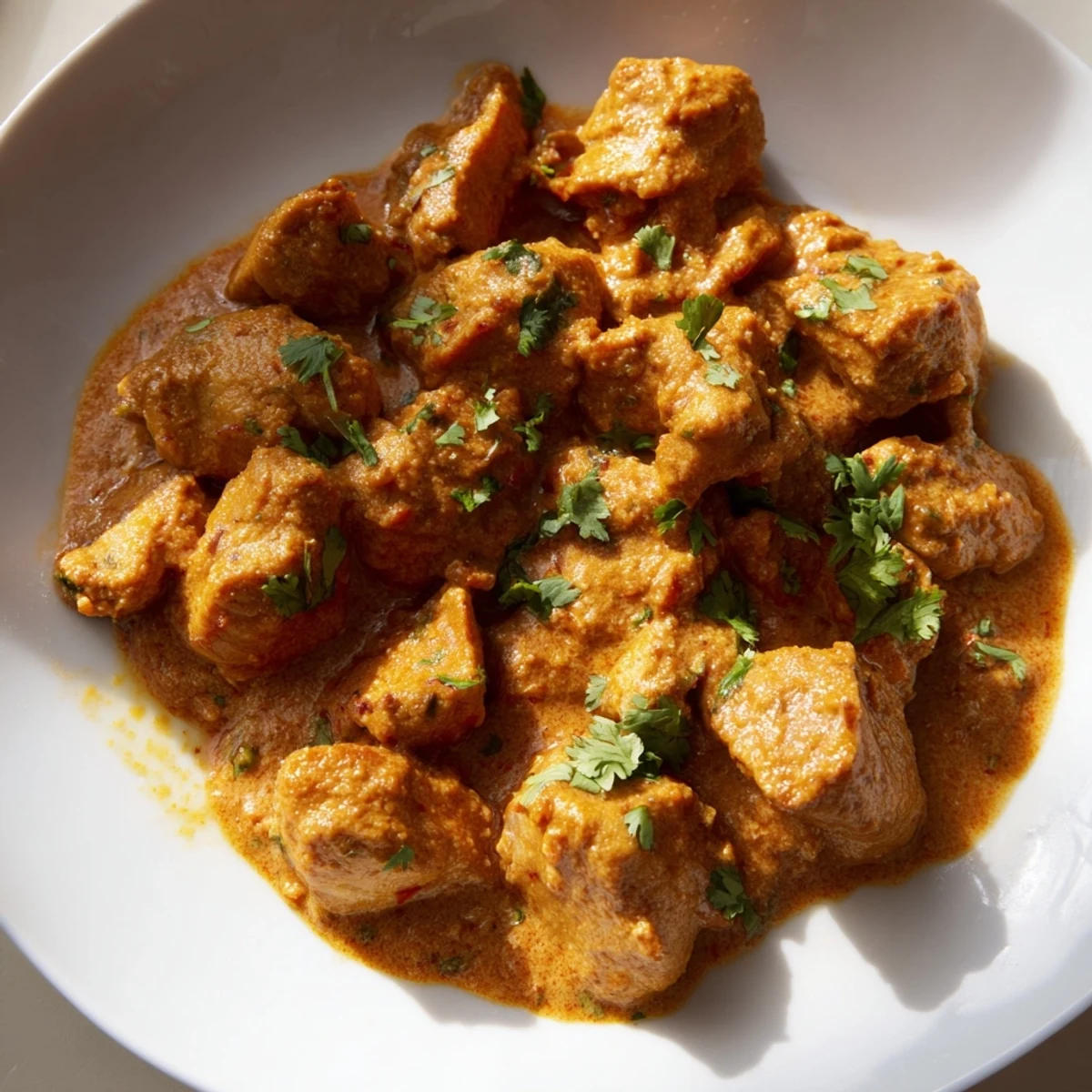 Sizzling Chicken Tikka Masala, the Indian-American favorite, ready to be served over fluffy rice.