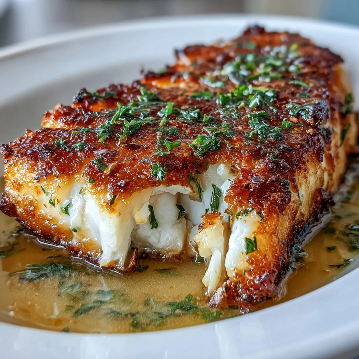 Wholesome pan-seared fish bowl with golden fish fillet, jasmine rice, and caramelized vegetables, finished with a fragrant lemon and herb drizzle.