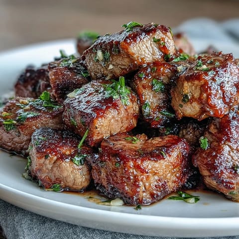 Keto Garlic Butter Steak Bites