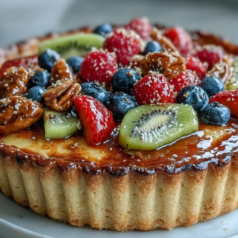 Cardamom Custard Tart