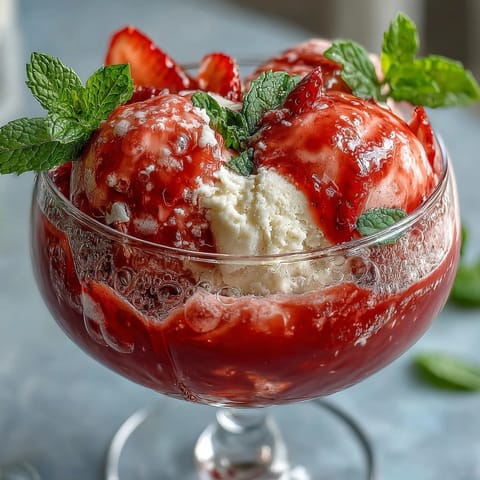 Strawberry Daiquiri Float