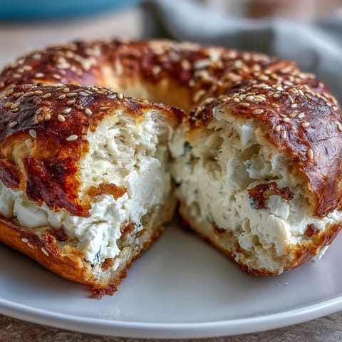Cottage Cheese Protein Bagels