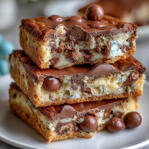 Cadbury Egg Cookie Bars