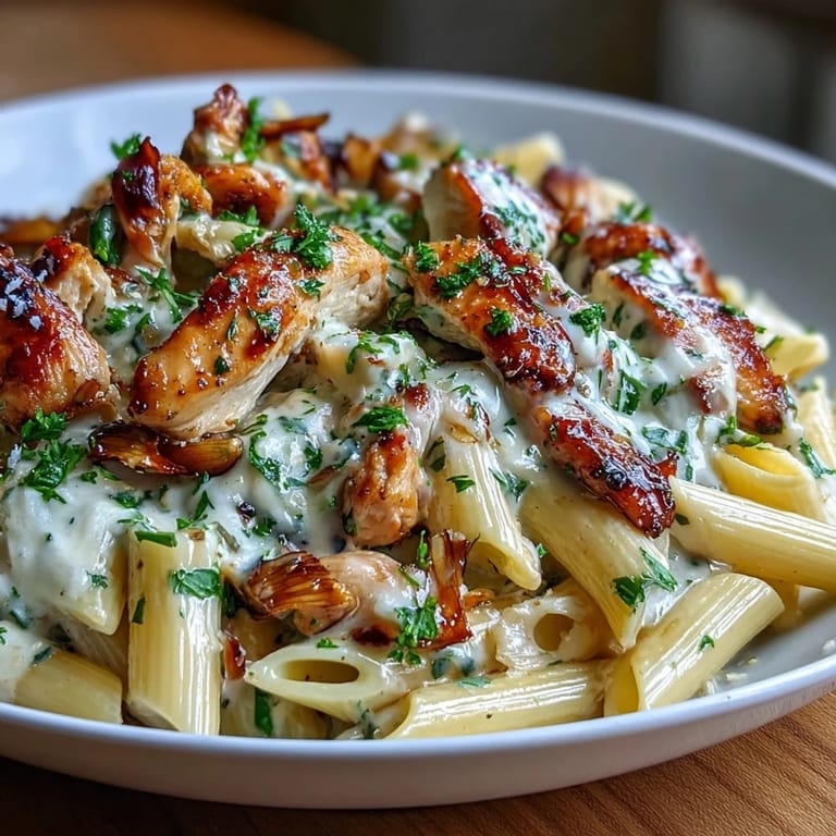 Delicious Roasted Garlic Chicken Penne, perfect for a hearty, satisfying weeknight dinner.
