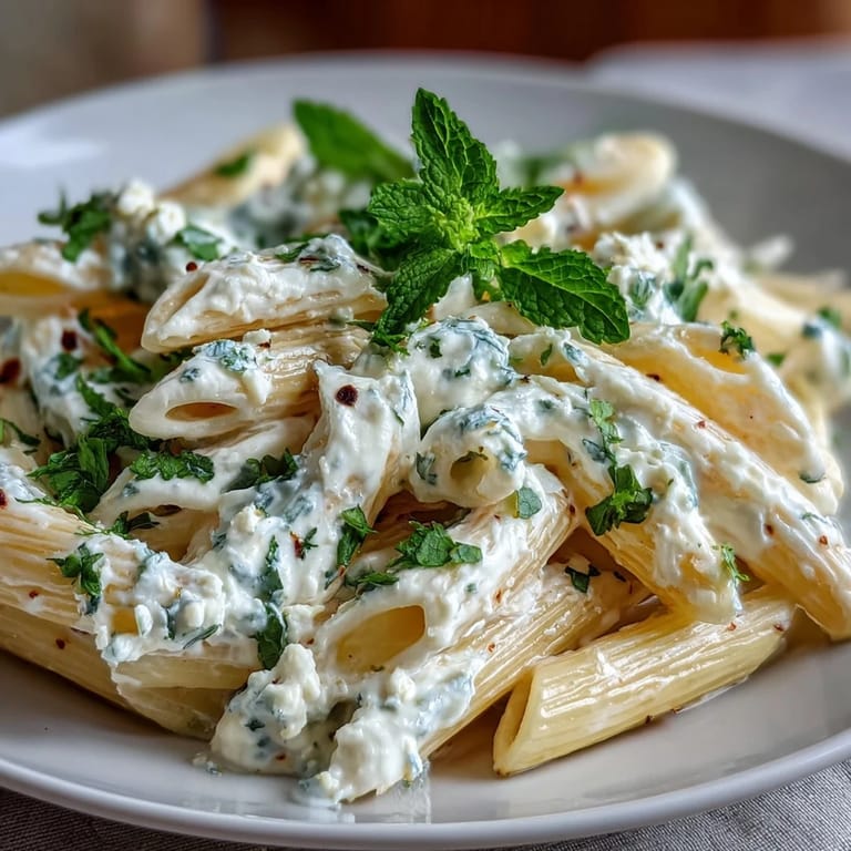 Vibrant spring pasta with sweet peas, ricotta, and mint, topped with Parmesan for a fresh vegetarian meal.