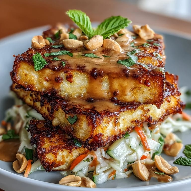 Refreshing Thai Mango Salad bursting with fresh fruit and crunchy tofu.