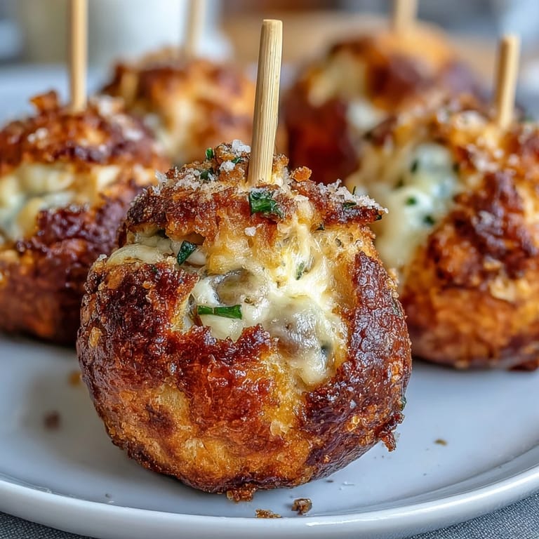 Juicy green olives wrapped in savory dough, baked perfectly for Derby Party Olive Cheese Balls.